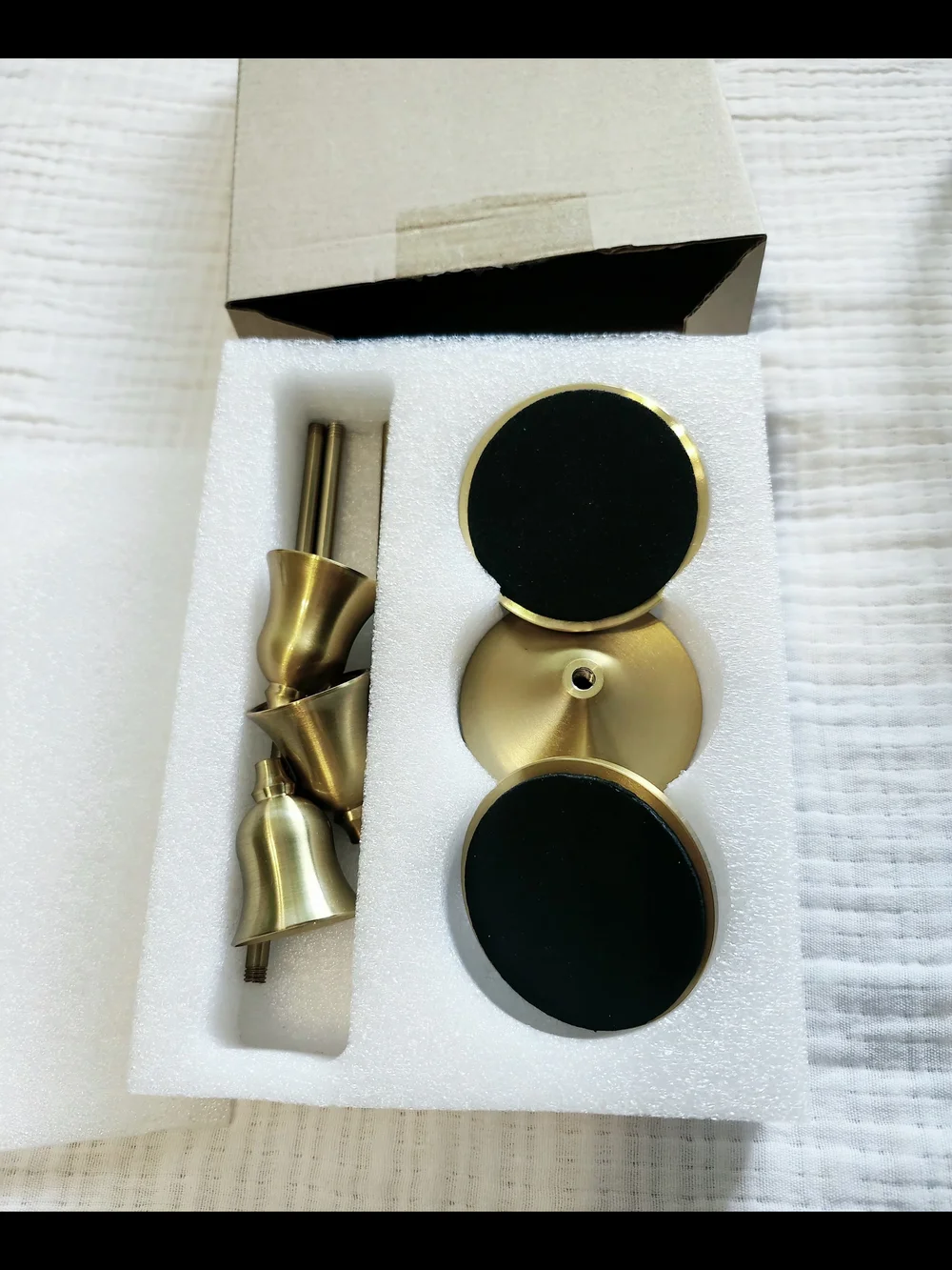Gold Taper Candle Holders – Set of 12 | 4 Boxes